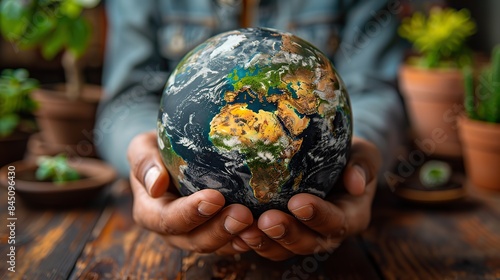 Sale of Earth globes highlights the excess selling of planetary resources, contributing to environmental concerns due to the depletion of our planet. photo