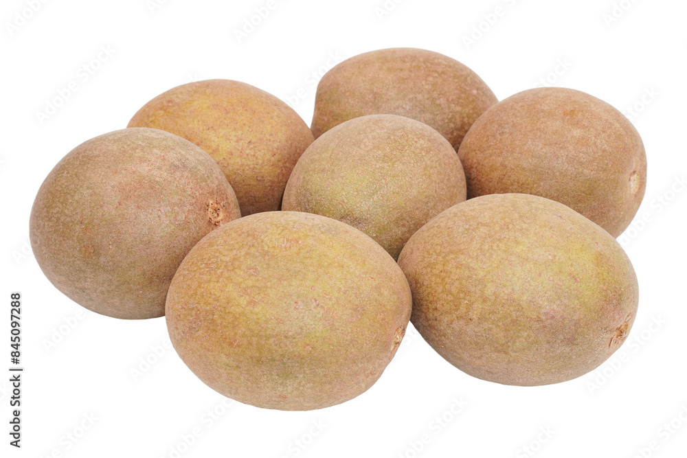 a group of sapodilla fruit isolated transparent a group of sapodilla fruit isolated transparent