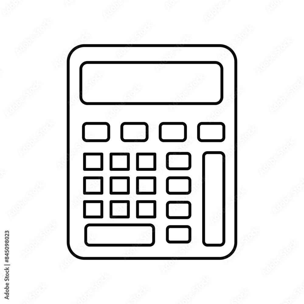 calculator icon with white background vector stock illustration calculator icon with white background vector stock illustration