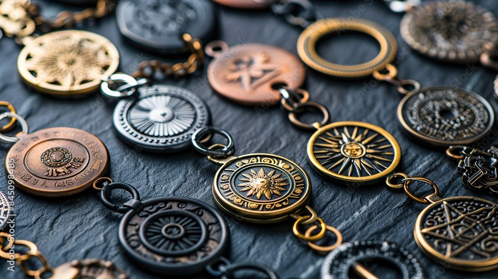 Mystic Metal Chain with Circular Charms Mystic Metal Chain with Circular Charms