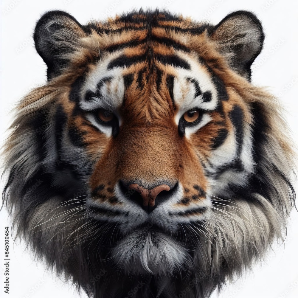 Fototapeta premium tiger in the white