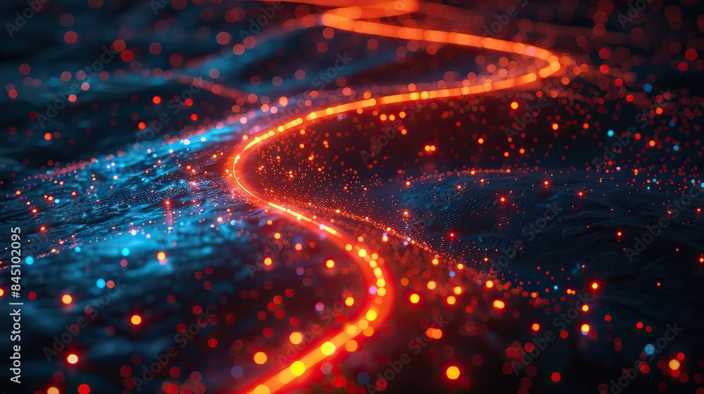 A dynamic and dramatic strategic roadmap spread across a digital interface, providing guidance for business development steps, with ample copy space for composition. A dynamic and dramatic strategic roadmap spread across a digital interface, providing guidance for business development steps, with ample copy space for composition.
