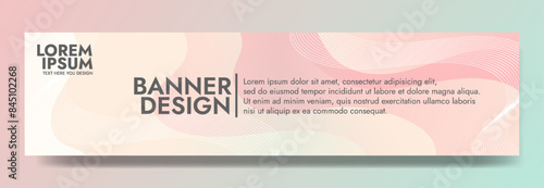 Sophisticated gradient wave banner design in feminine, natural hues, cultivating a dynamic, eye catching foundation for headers, graphic elements, and marketing collateral