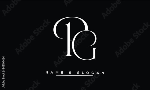 GP, PG, G, P Abstract Letters Logo Monogram