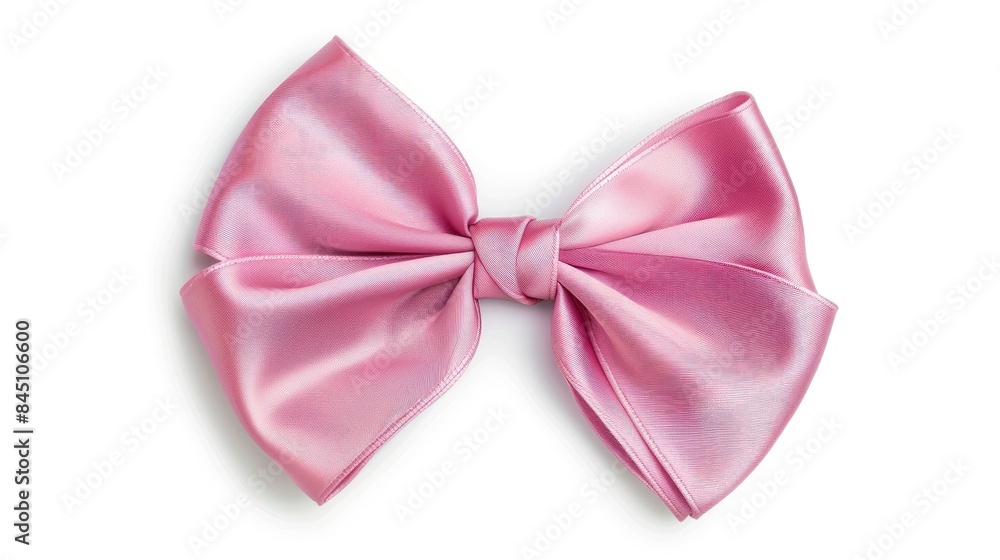 Pink bow isolated on white background for girls or men s tie Pink bow isolated on white background for girls or men s tie