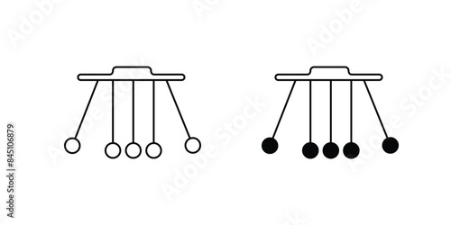 pendulum icon with white background vector stock illustration