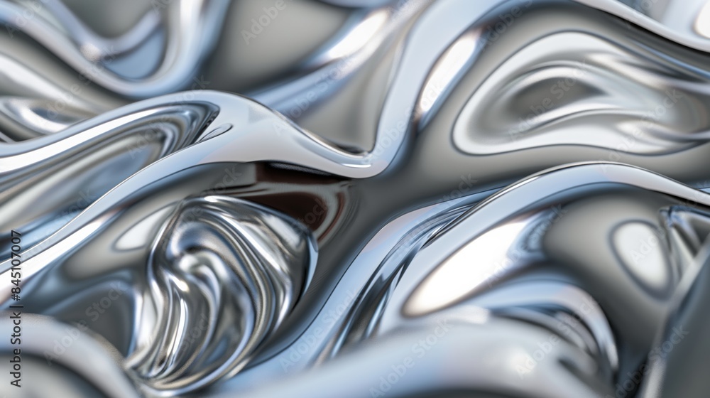 Abstract silver fabric texture with wavy patterns. Abstract silver fabric texture with wavy patterns.