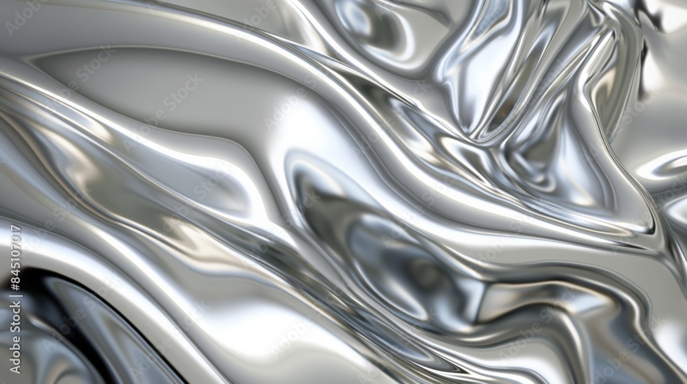 Abstract silver fabric texture with wavy patterns. Abstract silver fabric texture with wavy patterns.