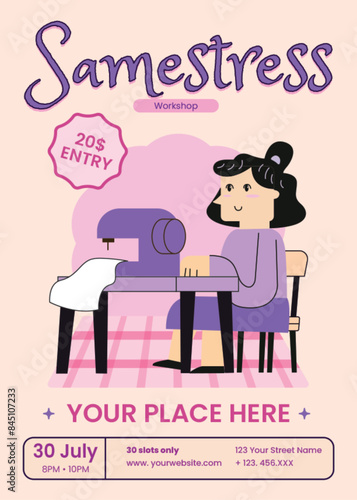 Seamstress Workshop Flyer