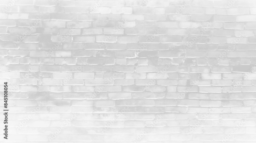 Fototapeta premium white brick wall may used as transparent background