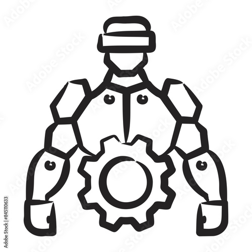 Robotics Exoskeleton Icon
