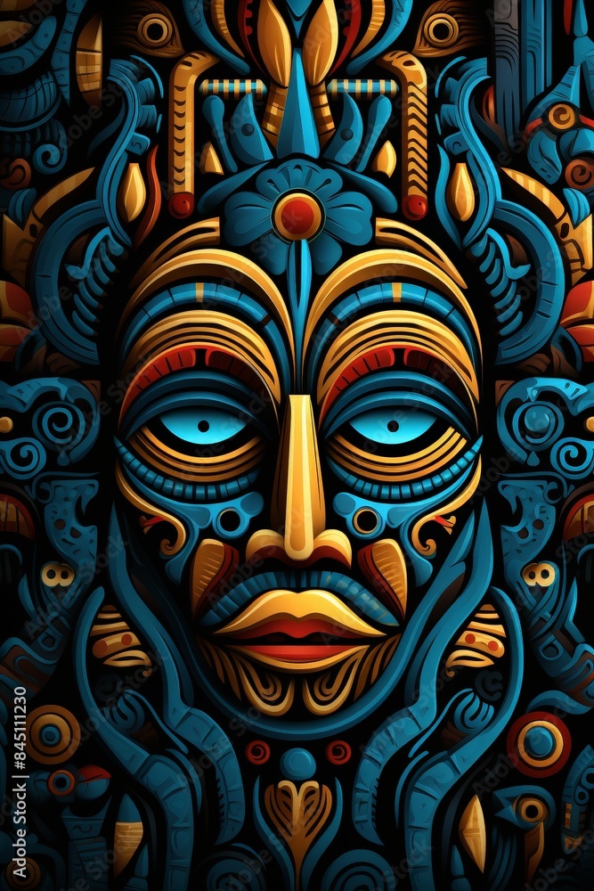 Naklejka premium Ethnic Embroidery Patterns Adding Detailed Stitches to Background Designs