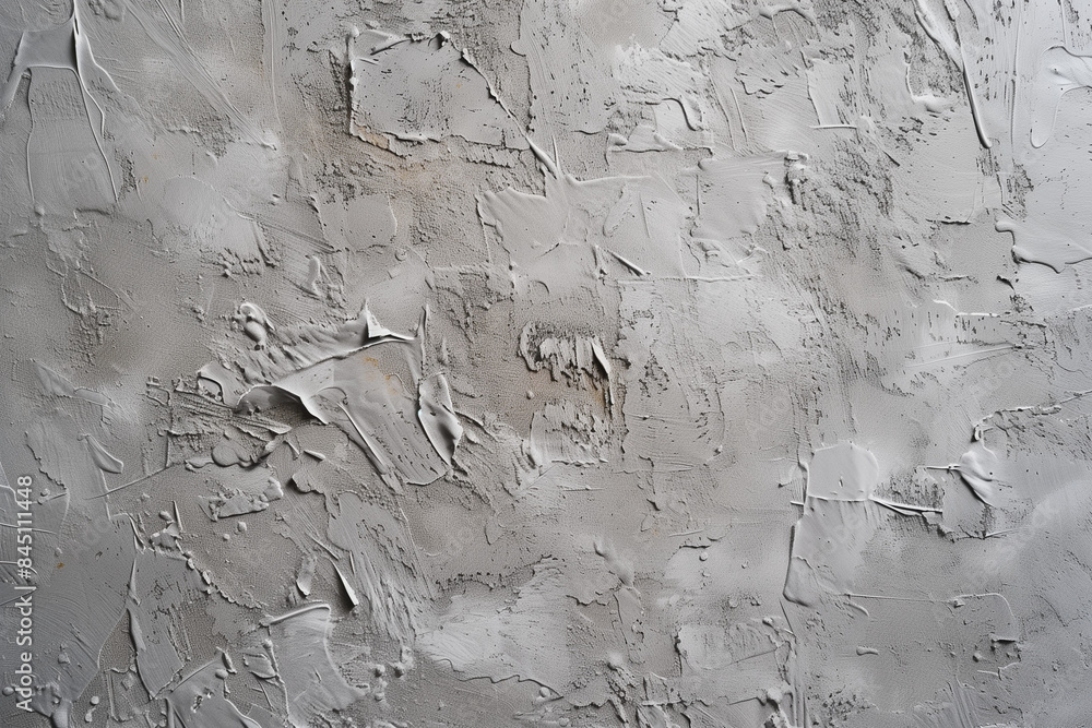 Obraz premium Rough plaster wall with small patterns shown on a wall. Grey plaster texture background