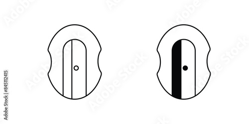 sharpener icon with white background vector stock illustration