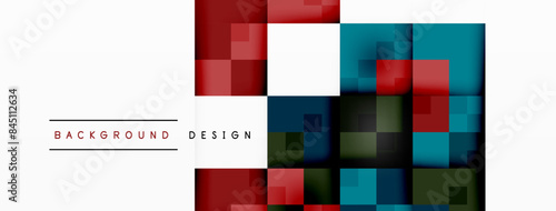 Dynamic colorful squares background. Vector Illustration For Wallpaper, Banner, Background, Card, Book Illustration, landing page