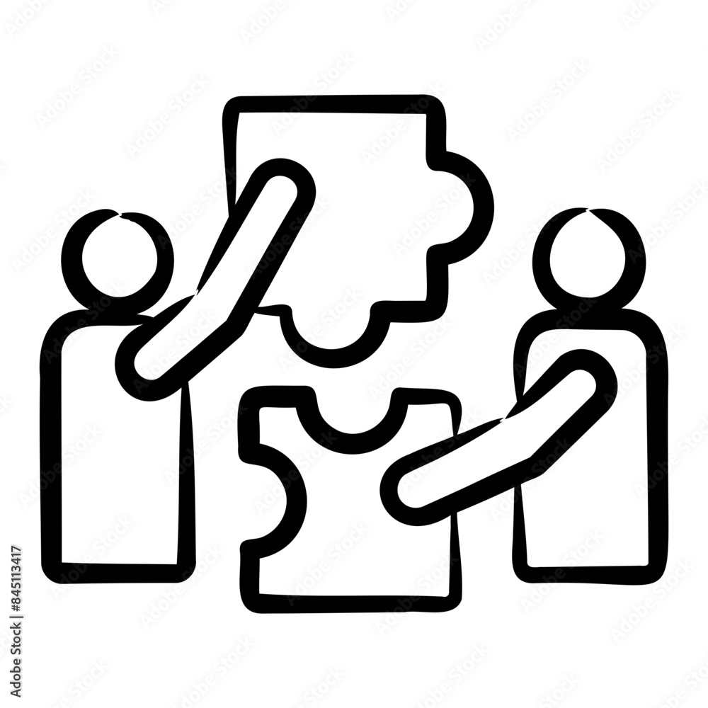 Obraz premium Collaborative Problem Solving Icon