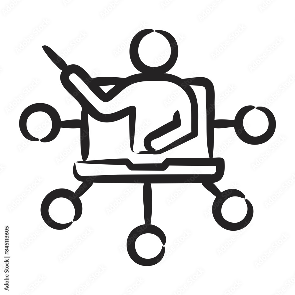 Remote Training And Development Icon Remote Training And Development Icon