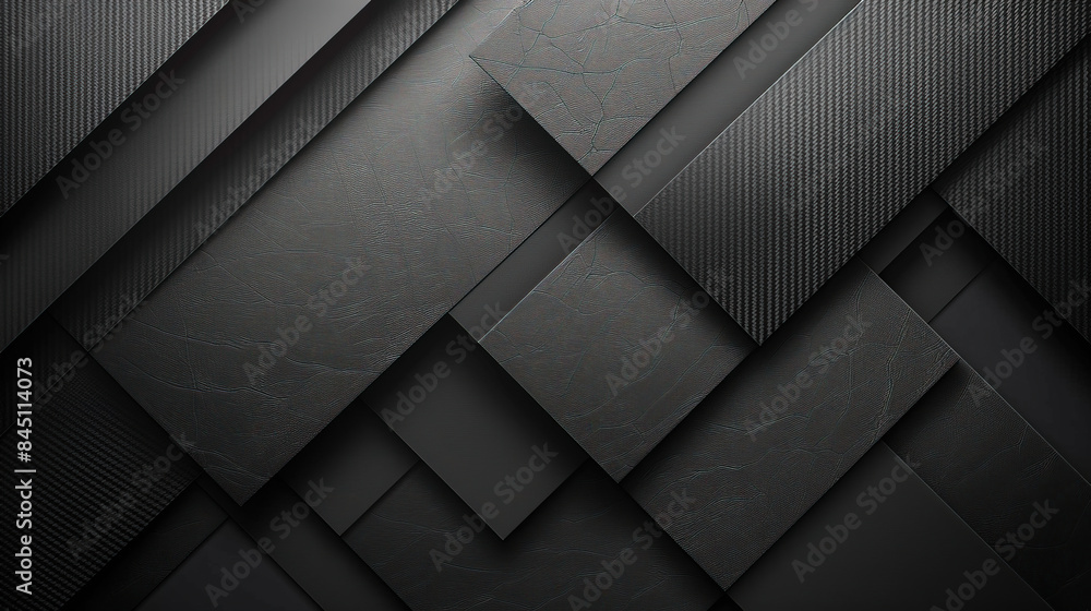 Abstract black background with carbon texture and geometric pattern. Modern design for presentation or social media. Abstract dark wallpaper with copy space. Abstract halftone pattern Abstract black background with carbon texture and geometric pattern. Modern design for presentation or social media. Abstract dark wallpaper with copy space. Abstract halftone pattern