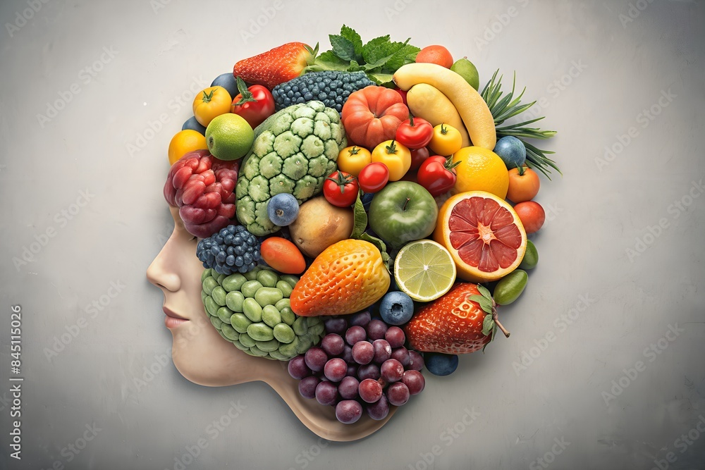 Conceptual Image of Healthy Living and Eating for Cognitive Wellness Conceptual Image of Healthy Living and Eating for Cognitive Wellness