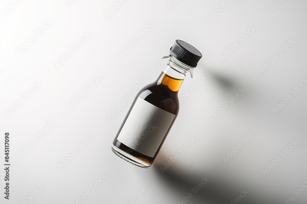 Soy sauce bottle on white background Soy sauce bottle on white background