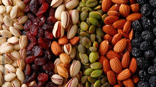 Dried fruit includes almonds