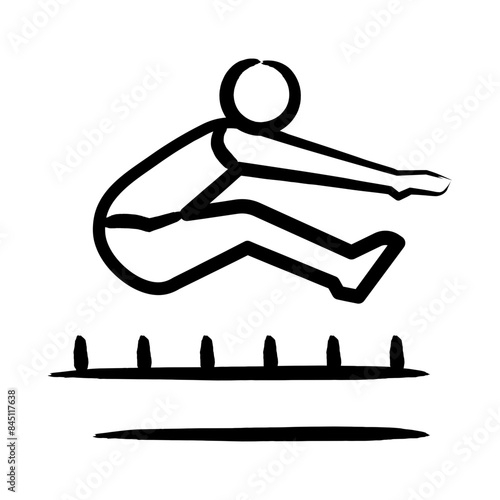 Long Jump Icon