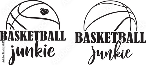 Basketball Junkie, Basketball Clipart, Basketball Cut Files