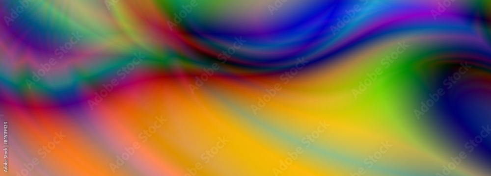 Fototapeta premium waves effect abstract futuristic background, Trendy iridescent abstract neon web multi color wave aesthetic surreal wavy pattern, BANNER, POSTER, WALLPAPER