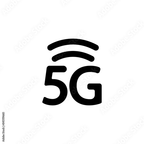 5g icon isolated on white background 
