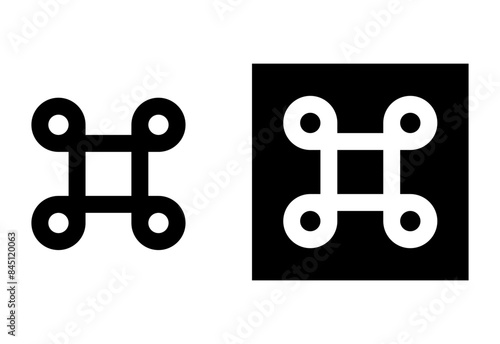 Command icon flat design isolated on white background