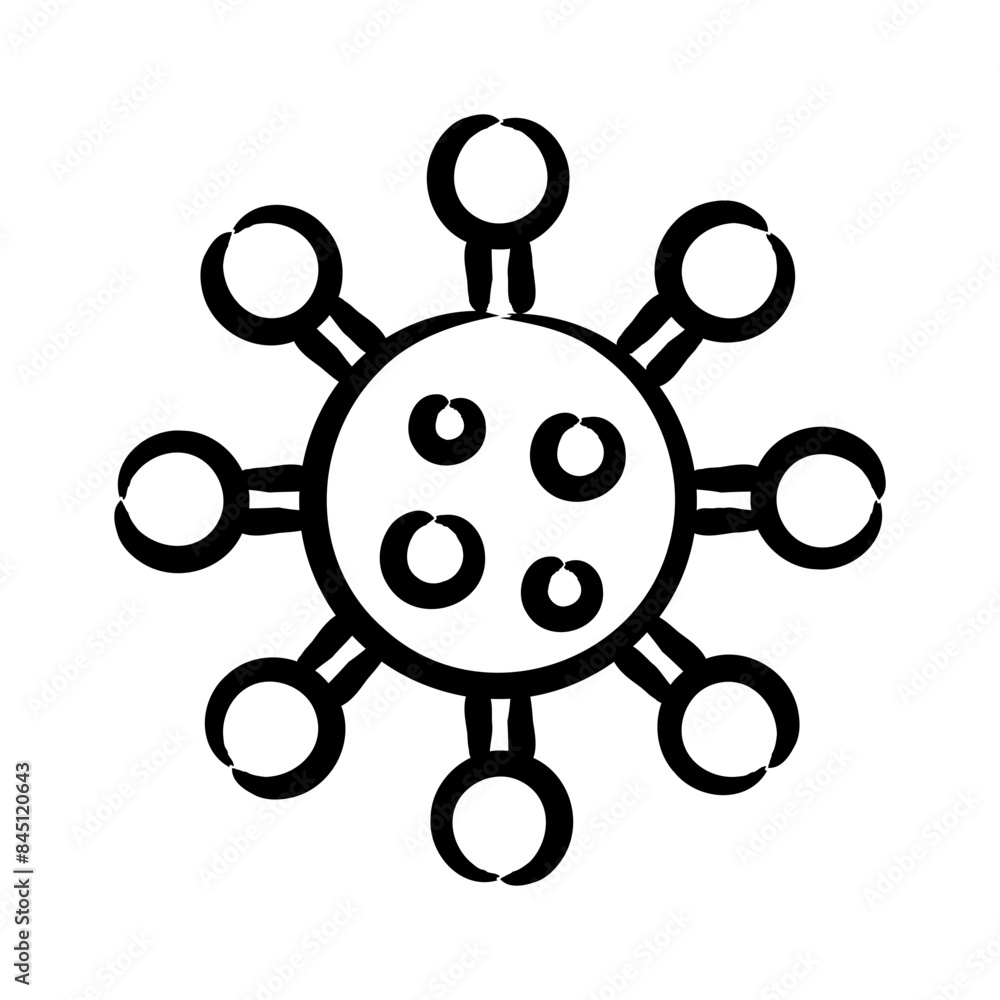 Obraz premium Microscopic Contaminants Icon