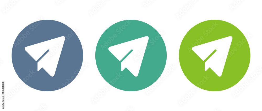 Send Email circle icon lat design isolated on white background Send Email circle icon lat design isolated on white background