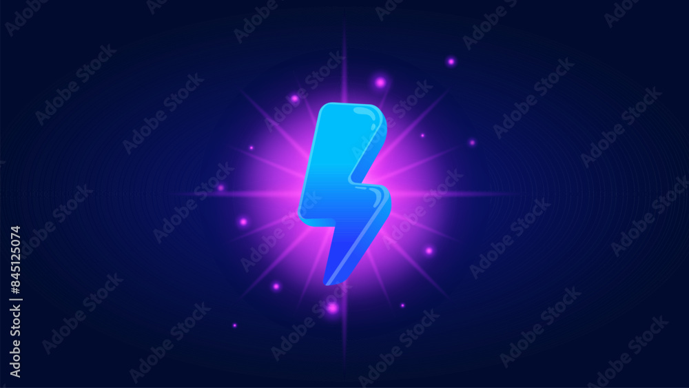 Power icon game vector illustration. Banner interface on a cartoon game. Great for mobile game. Power icon game vector illustration. Banner interface on a cartoon game. Great for mobile game.
