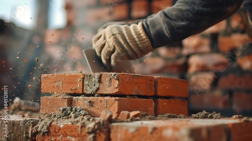 worker with bricks