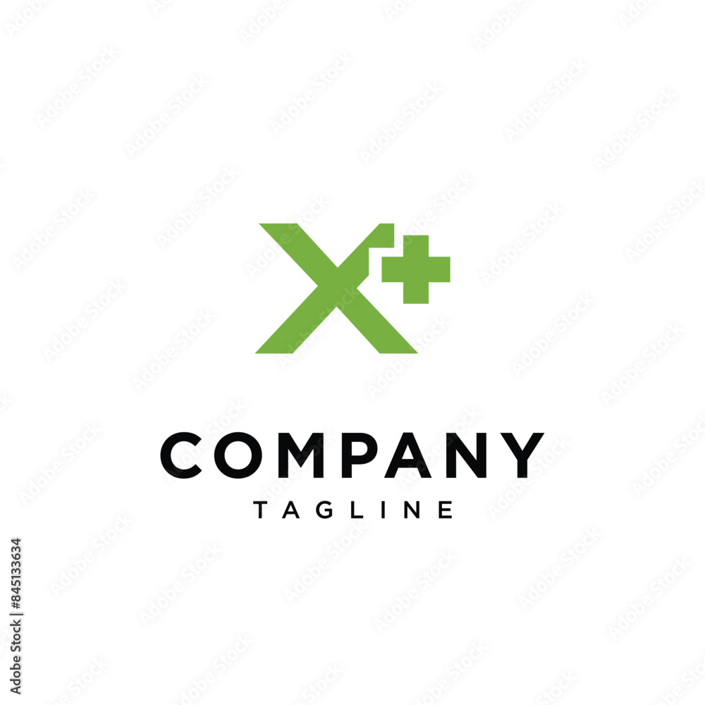 Fototapeta premium Letter x healthcare logo icon vector template.eps