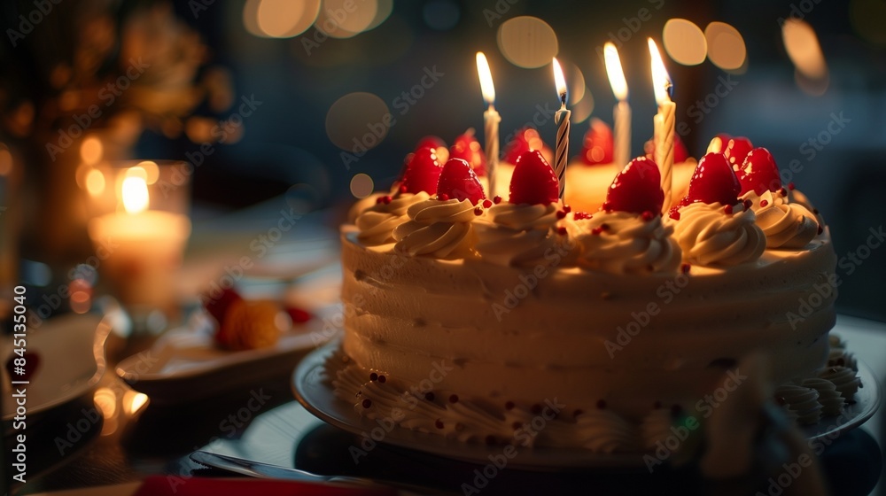 happy birthday birthday cake decoration birth decoration birth gift best wishes candles hotel celebration