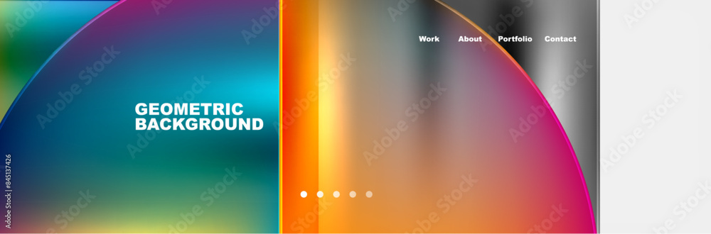 Circle triangle geometric web site page template. Vector Illustration For Wallpaper, Banner, Background, Card, Book Illustration, landing page Circle triangle geometric web site page template. Vector Illustration For Wallpaper, Banner, Background, Card, Book Illustration, landing page