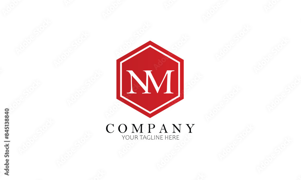 NM logo, Brand logo, Clothing logo, letter logo NM logo, Brand logo, Clothing logo, letter logo