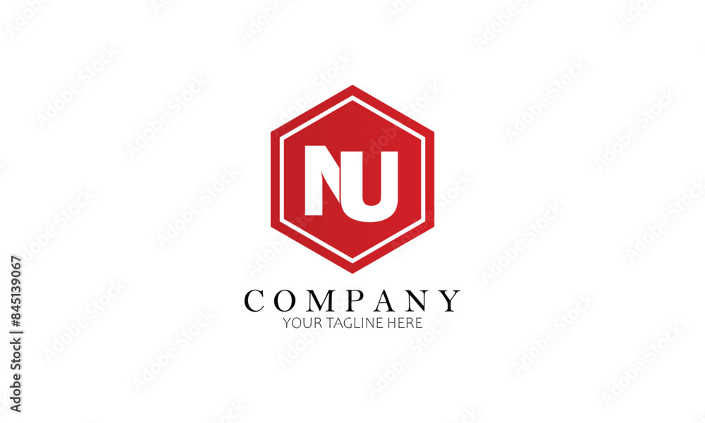 NU logo, Brand logo, Clothing logo, letter logo NU logo, Brand logo, Clothing logo, letter logo