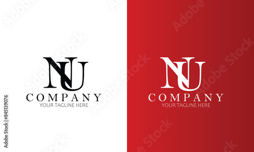 NU logo, Brand logo, Clothing logo, letter logo