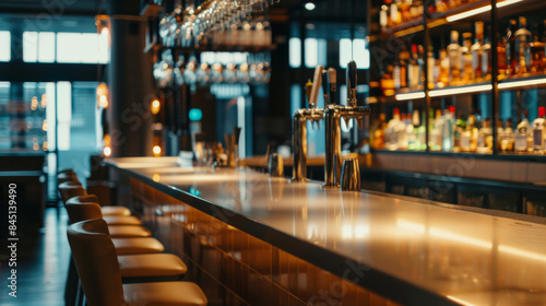 Empty bar backdrop image, custom product shots