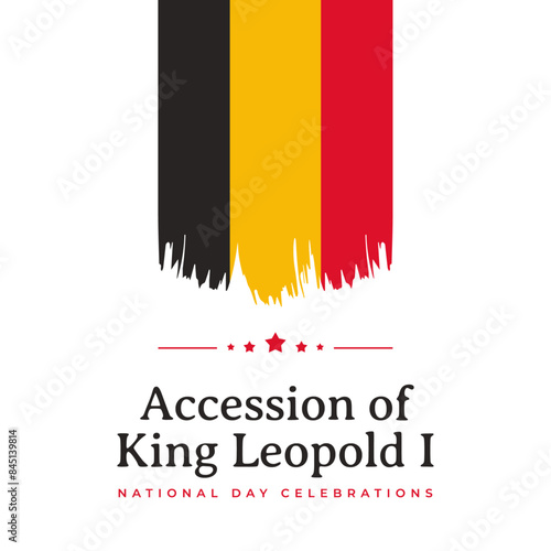 belgium national day celebration graphics template