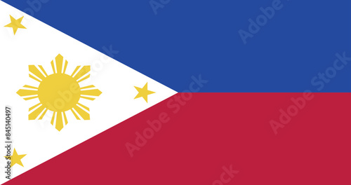 Illustration of the national flag of Philippines