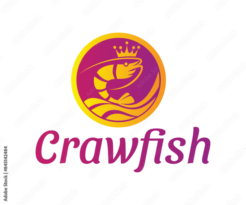 Obraz premium Crawfish logo icon design template elements. Usable for Branding and Business Logos.