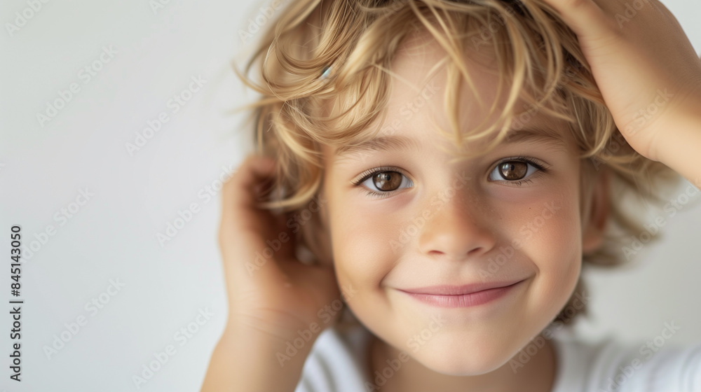 portrait of a smiling child portrait of a smiling child