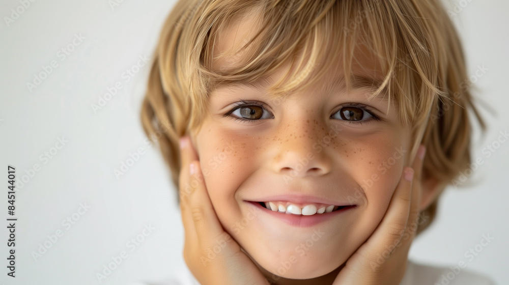 portrait of a smiling child portrait of a smiling child