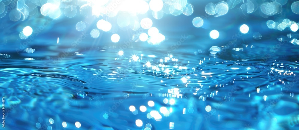 Blue water shimmering background evoking a sense of summer. Blue water shimmering background evoking a sense of summer.
