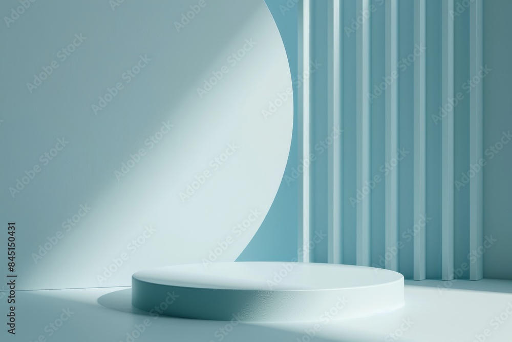 Modern minimalistic light blue background for product presentation Modern minimalistic light blue background for product presentation