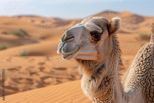 camel in the desert