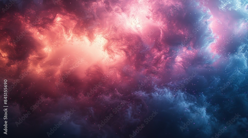 Obraz premium Tranquil Tones: Blue and Pink Gradient for Digital Artistry